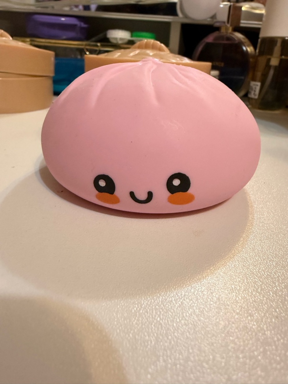 Five below light pink dumpling squishy